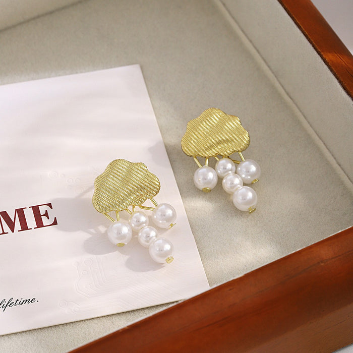 Wholesale Silver Butterfly Tassel Earrings High-end Earrings Elegant Diamond Pearl Long Earrings