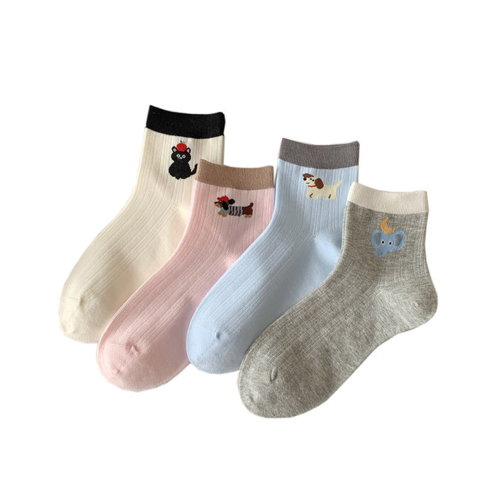 Wholesale Cartoon cute sports thin breathable tube socks boneless socks
