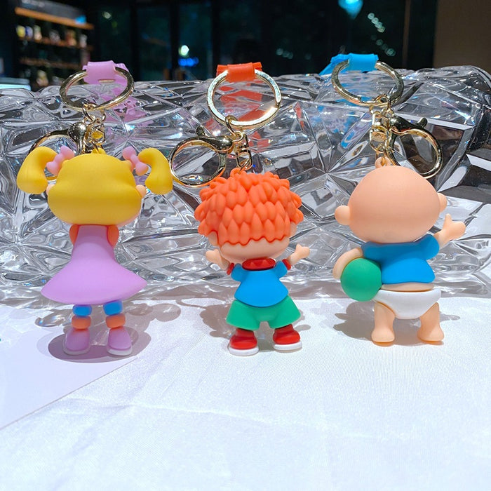 Wholesale Three-dimensional cartoon character key chain