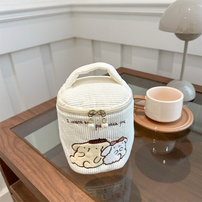 Wholesale Cute plush  bucket bag cartoon girl portable small bag