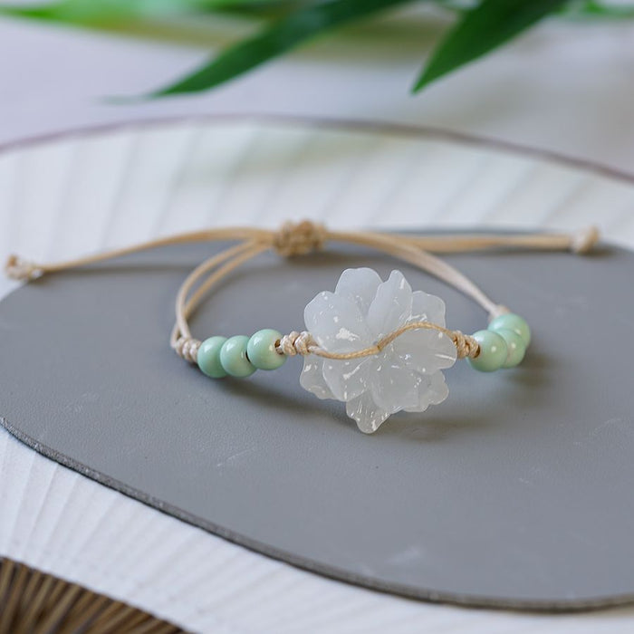 Wholesale Flower Woven Bracelet Ceramic Hand Rope Accessories