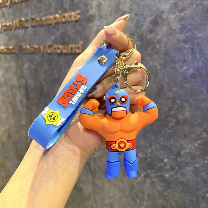 Wholesale  cartoon pvc doll car key chain Cute Keychain