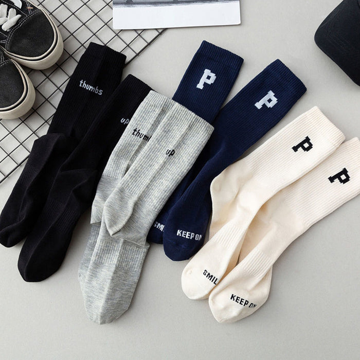 Wholesale Long socks, trendy socks, mid tube socks, breathable and sweat absorbing long tube sports socks