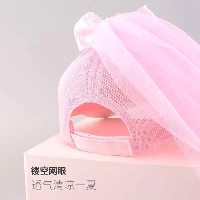 Wholesale Children's baseball cap duckbill cap thin mesh sunshade hat