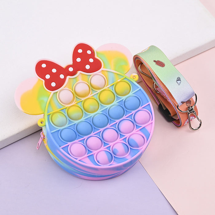 Wholesale Silicone Children' s Crossbody Storage Bag