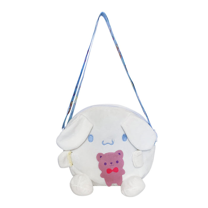 Wholesale Cute cartoon crossbody bag, new single shoulder plush bag, portable pocket wallet