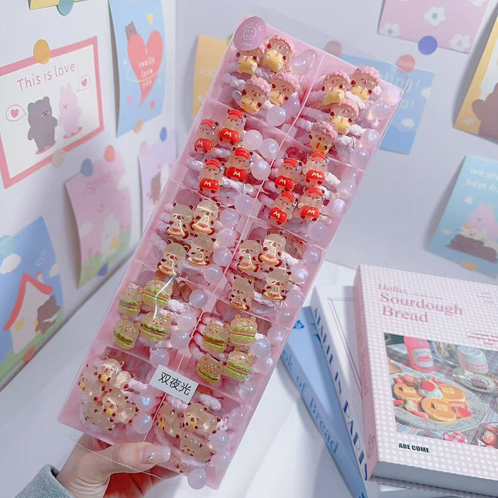 Wholesale 5pcs Leather Band Hair Rope Braided Hair Rope Hair Accessories for Women