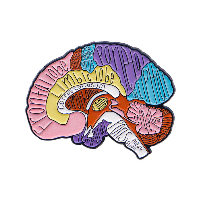 Wholesale 5pcs Human Organs Heart Brain  Doctor Badge Clothing Backpack Decorative Alloy Brooch