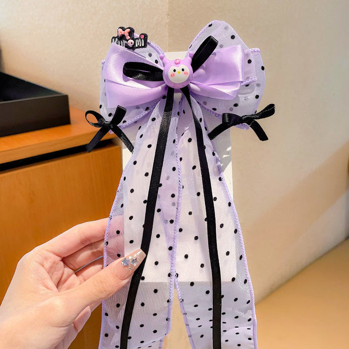 Wholesale cartoon hairpin bow ribbon tassel hairpin headdress cute
