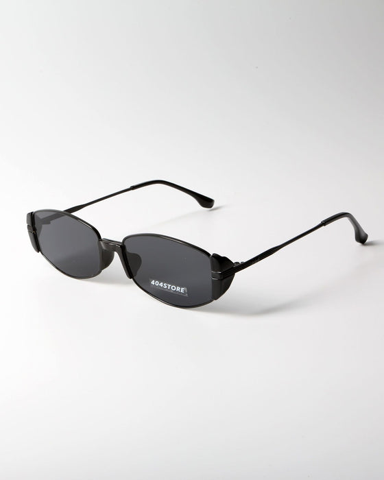 Wholesale New, modern, retro, high-end, tea colored narrow frame small brown mirror, cat eye sunglasses, sunglasses