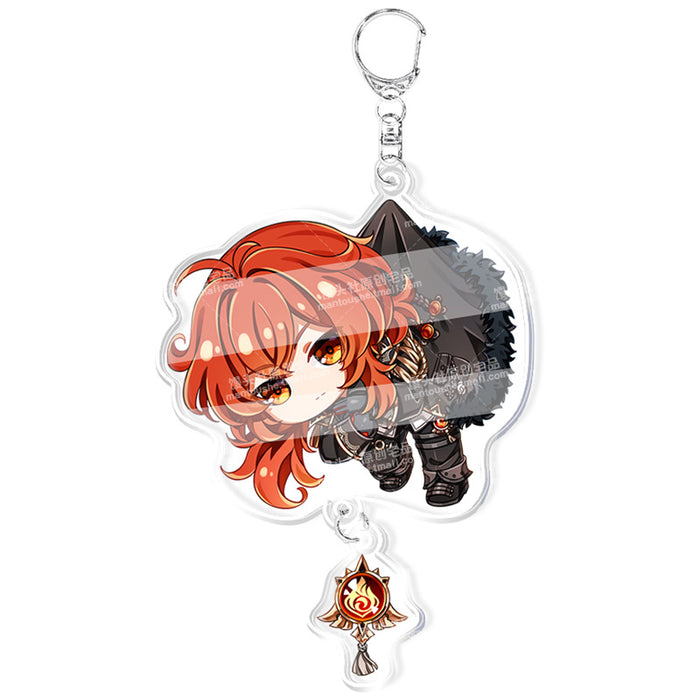 Wholesale Anime peripheral Yuan acrylic keychain accessory