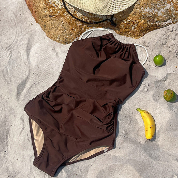 Wholesale Advanced style one-piece sexy seaside swimsuit, slimming effect, soaking in hot springs