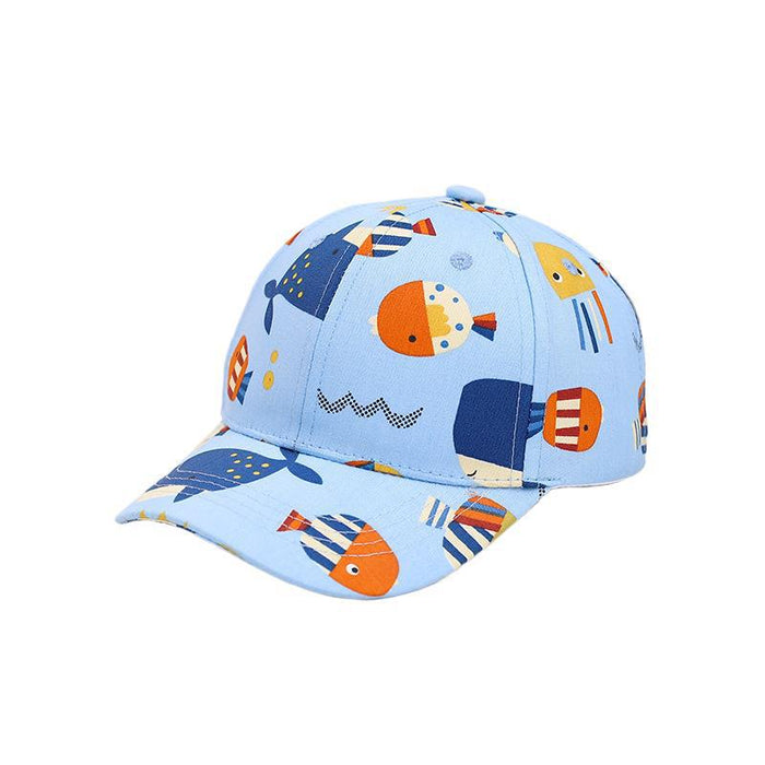 Wholesale Children's Hat Fashion Graffiti Printed Baby Baseball Hat Sunshade Duck Tongue Hat