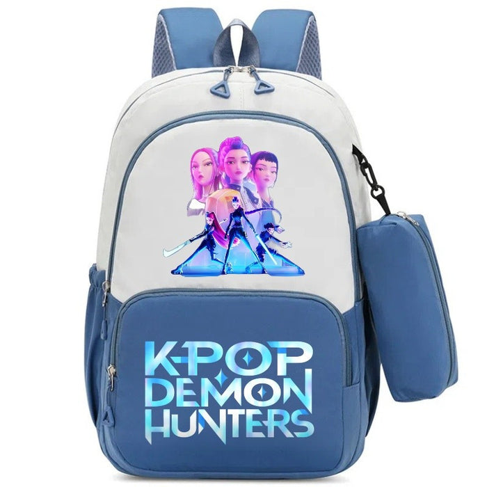 Wholesale Kpop Cartoon Print Two-Piece Backpack Set