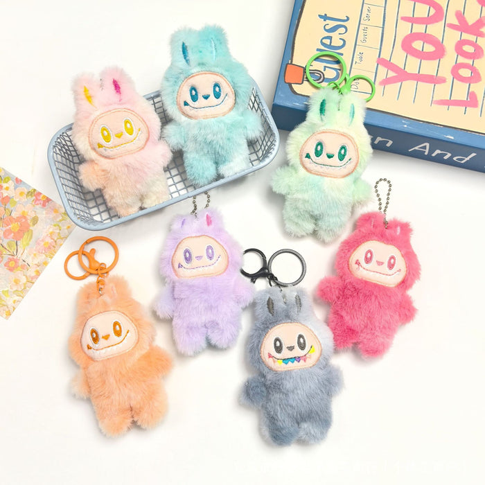 Wholesale Squeak pendant plush doll cartoon bag keychain souvenir small gift