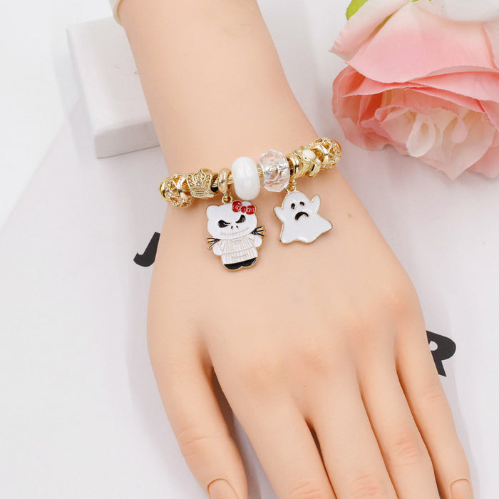 Wholesale Adjustable Skull Ghost Pendant Bracelet Stainless Steel MOQ≥2