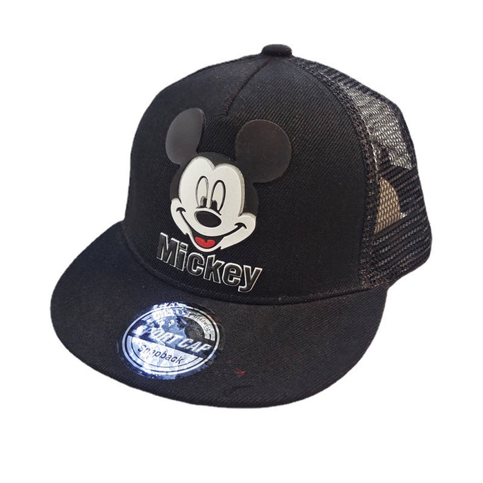 Wholesale Children's cartoon adhesive baseball cap, breathable mesh cap, cute children's sun protection and sunshade hat