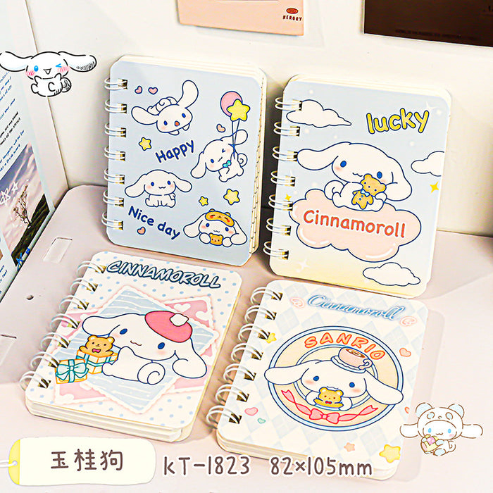 Wholesale 4 Sets of A7 Small Coil Cartoon Paper Notebook JDC-NK-YYC005