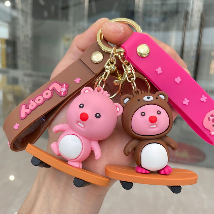 Wholesale Keychain cartoon figurine backpack pendant car keychain