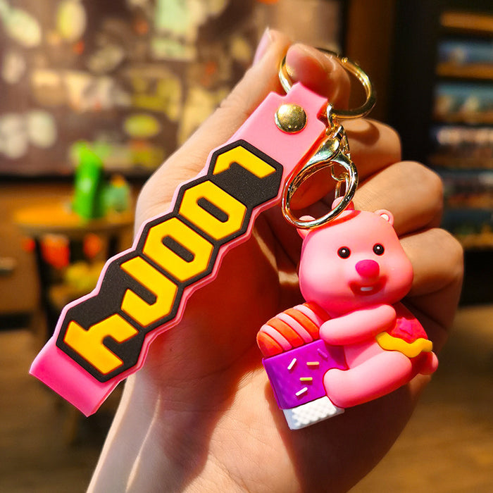 Wholesale Cartoon Doll Silicone Keychain JDC-KC-Tingm134