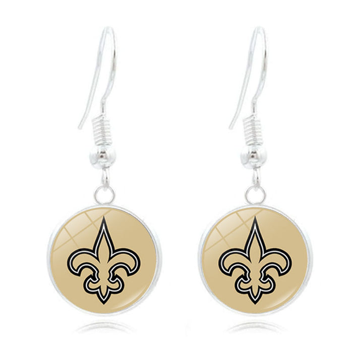 Wholesale Football Team  Pattern Earrings   Ear Jewelry