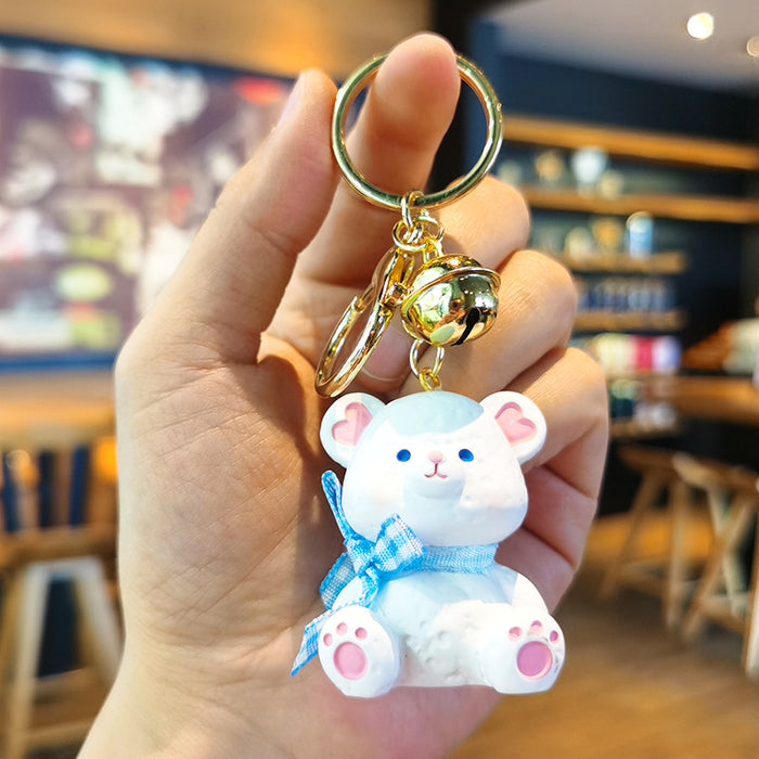 Wholesale Rubber Cartoon Doll Three-dimensional Keychain JDC-KC-Tingm090