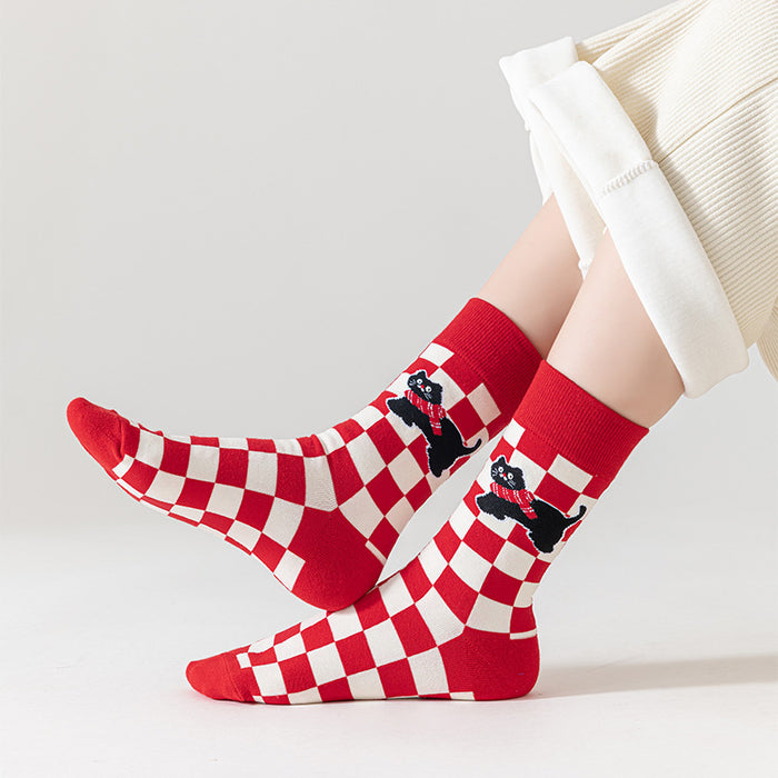 Wholesale Socks, cartoon women's socks, needle cotton socks, long socks
