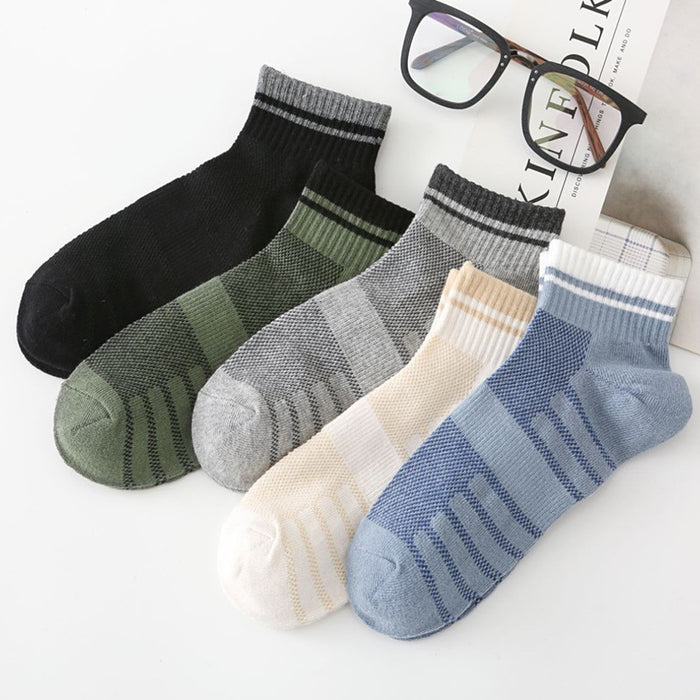 Wholesale New Socks Short Socks Thin Ship Socks Mesh Breathable Cotton Socks Sports Socks Short Tube Socks