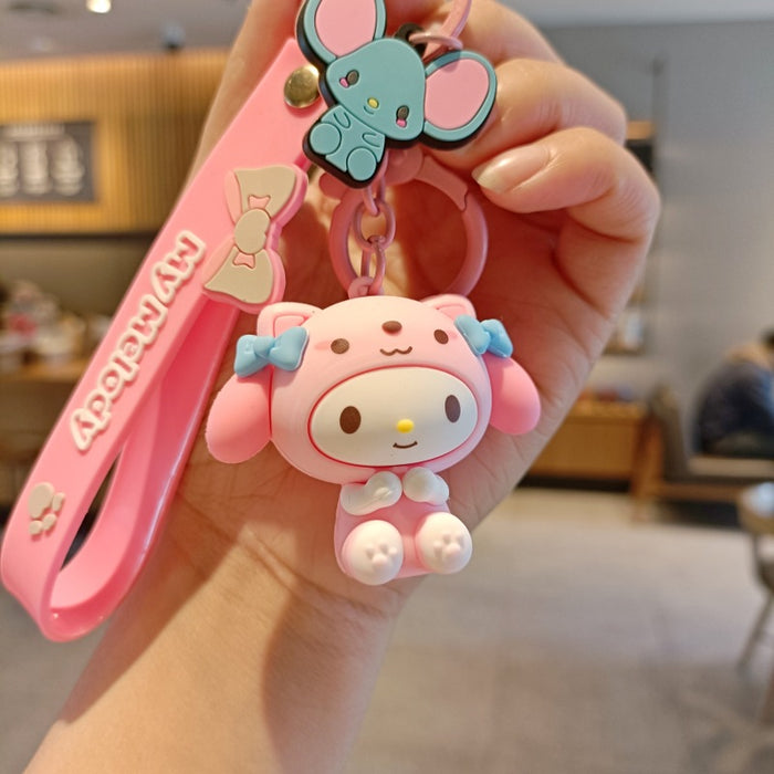 Wholesale Silicone Cartoon Doll Keychain JDC-KC-MingT157