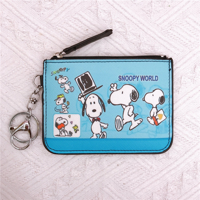 Wholesale PU Cartoon Printing with Key Ring Card Holder Coin Purse JDC-WT-YaLL020