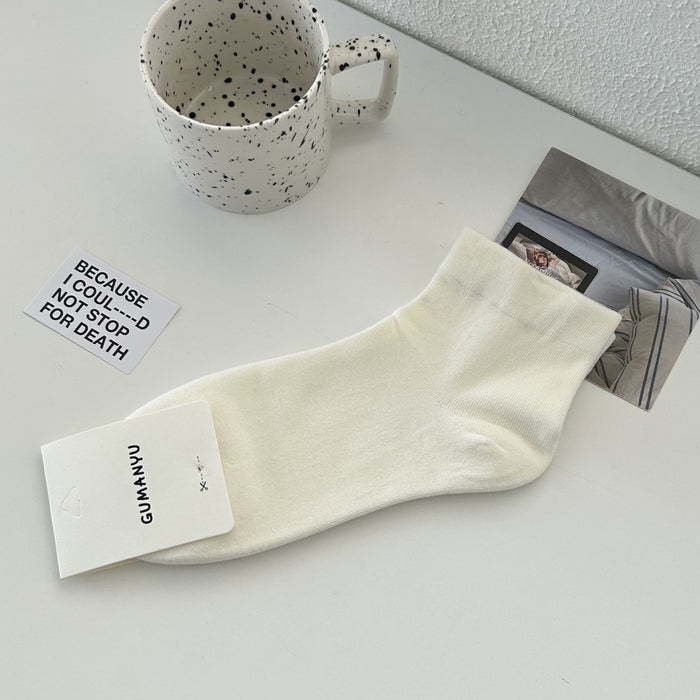 Wholesale Socks made of pure cotton, thin cut, breathable, elastic and boneless
