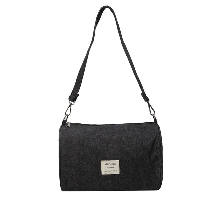 Wholesale Nylon bag, large capacity, single shoulder, niche, versatile, commuter crossbody, pleated shoulder strap