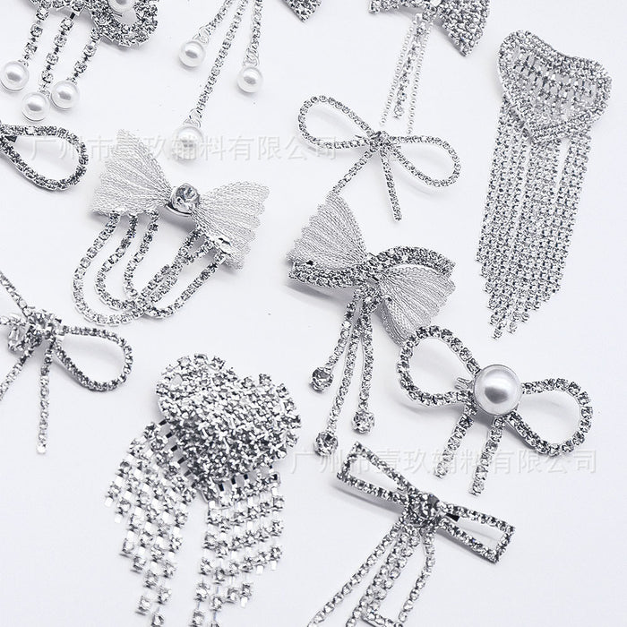Wholesale DIY clothing accessories and embellishments: rhinestone bow corsage