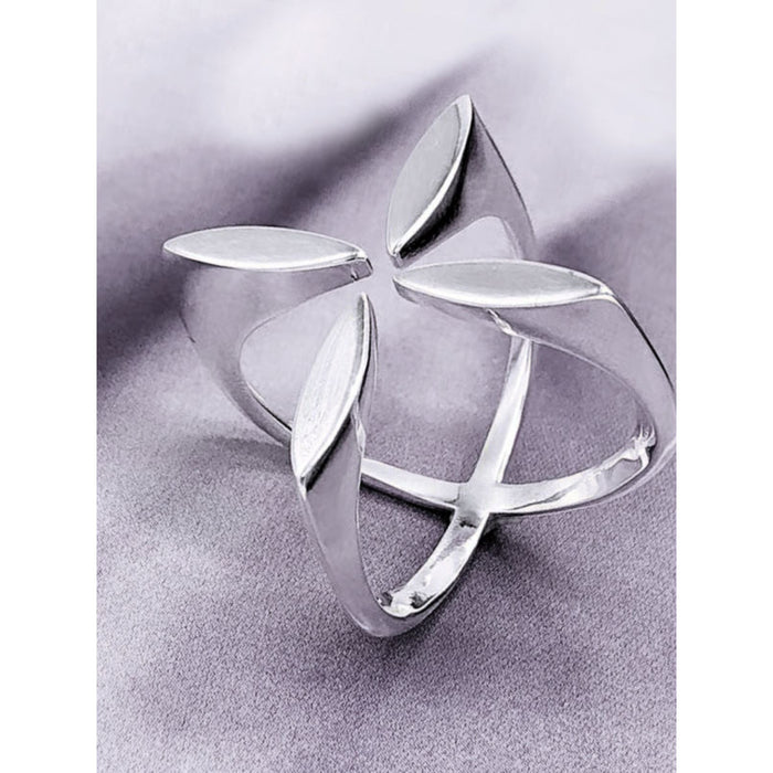 Wholesale Creative leaf ring, temperament, personality, design sense, cool style, patterned design