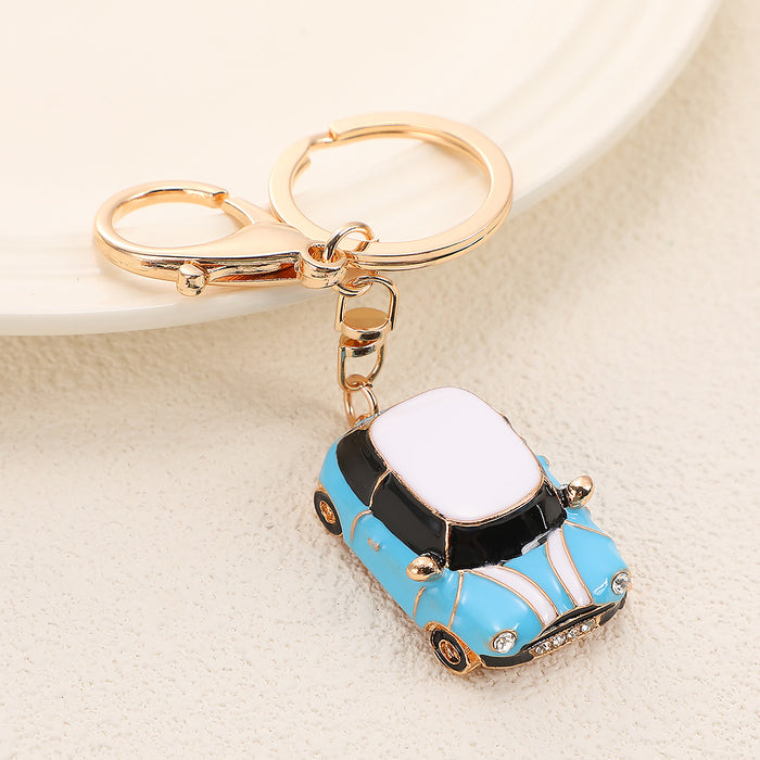 Wholesale Creative Car Keychain Burgundy Zinc Alloy Fashion Accessory MOQ≥2
