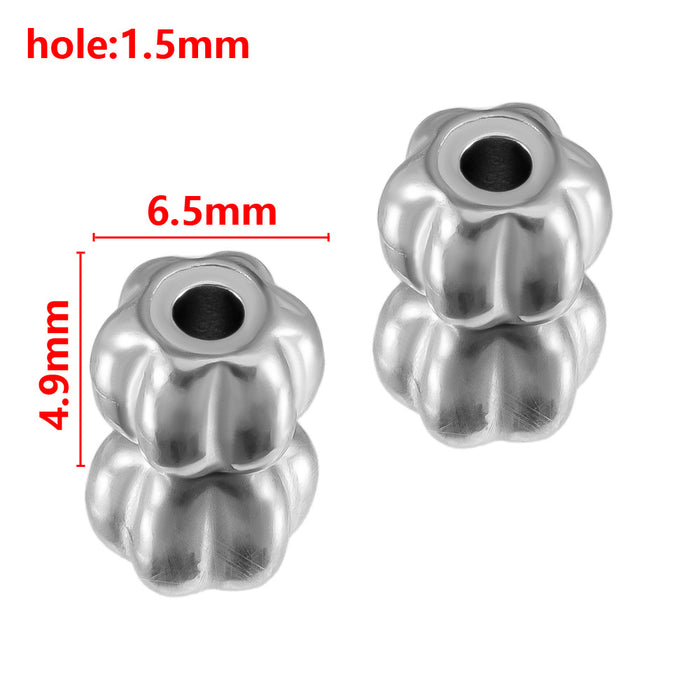 Wholesale Stainless steel hole bead lantern hole bead angular scattered bead separated bead handmade DIY bracelet bracelet bracelet bracelet bracelet