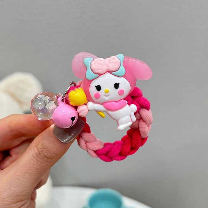 Wholesale Cute Cartoon Bell Towel Ring Hair Scrunchies JDC-HS-Yika003