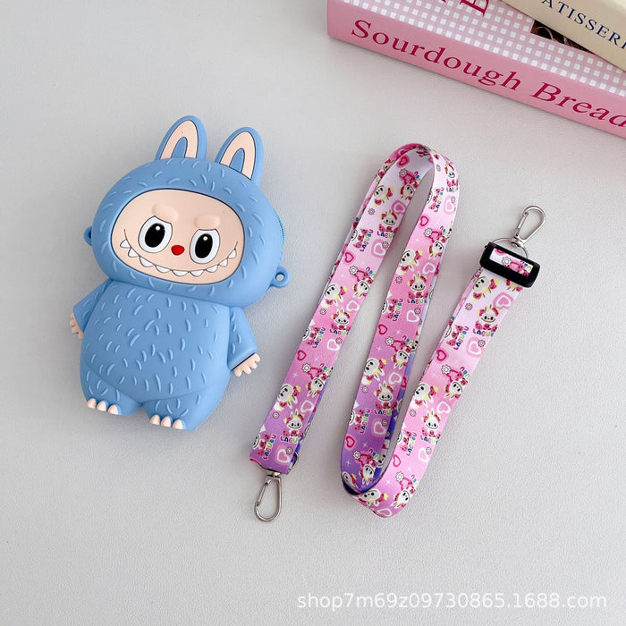 Wholesale Children's cartoon silicone small bag crossbody bag shoulder bag coin purse
