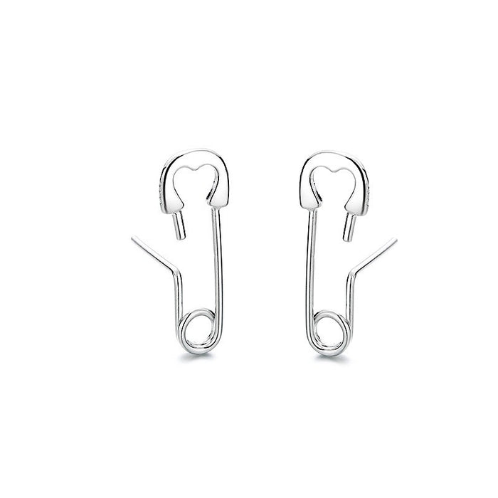 Wholesale Pin earrings, personalized and fashionable couple style, paper clip earrings
