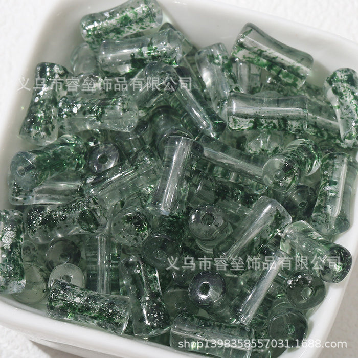 Wholesale 50pcs Bamboo Joint Glass Loose Beads 6mm