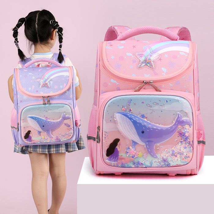 Wholesale Oxford Cloth Cartoon Lightweight Spine Protection Children's Backpack JDC-BP-YuanDuo097