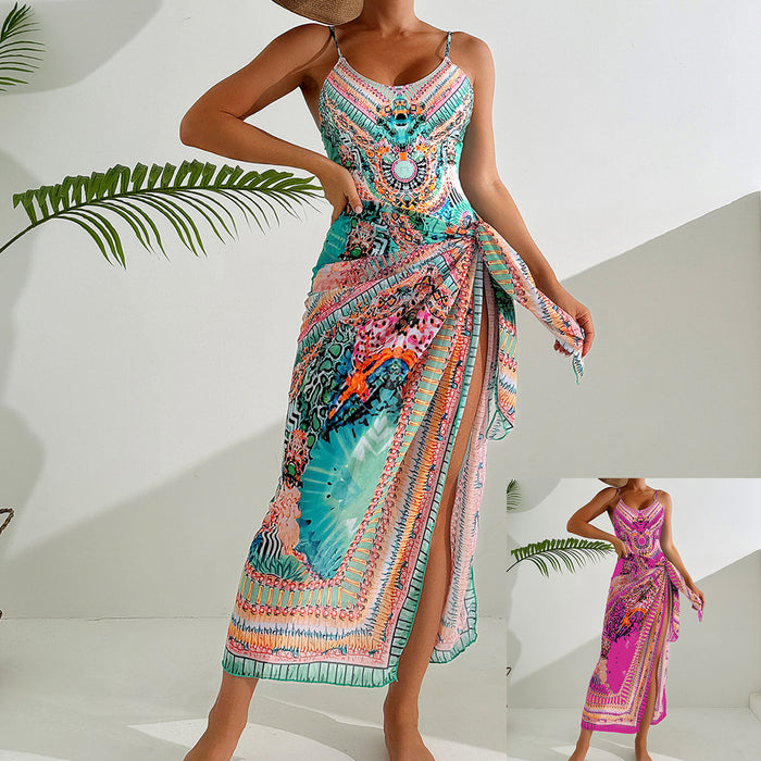 Wholesale Sexy printed one-piece swimsuit origin