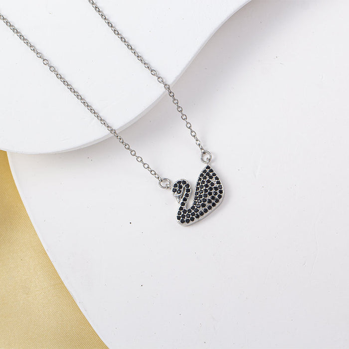 Wholesale Necklace for Women Gemstone Necklace Swan Pendant choker necklace
