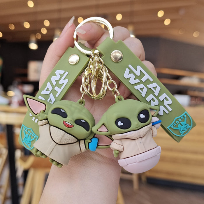 Wholesale Cartoon Silicone Doll Keychain JDC-KC-ZhuoRan027