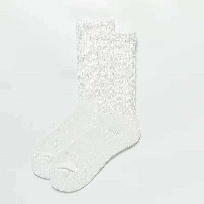Wholesale Personalized solid color pile socks, versatile tube socks, JK socks