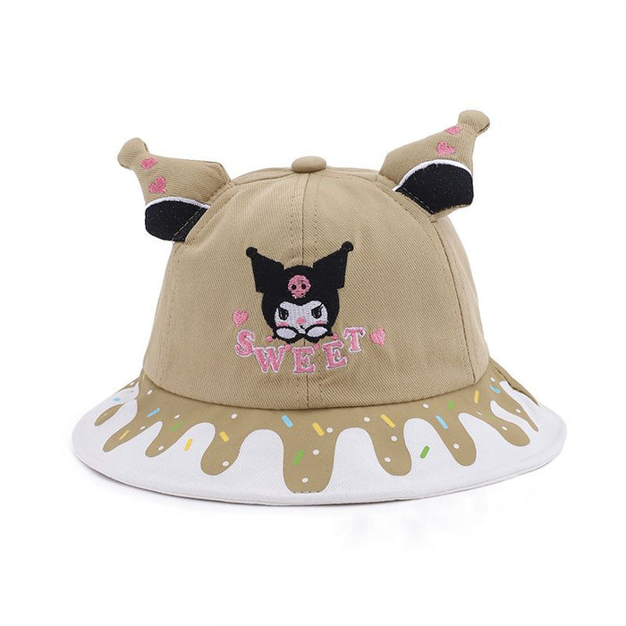 Wholesale Children's cartoon sun hat, girls' sun hat, fisherman's hat, large eave basin hat, sun hat, tourism