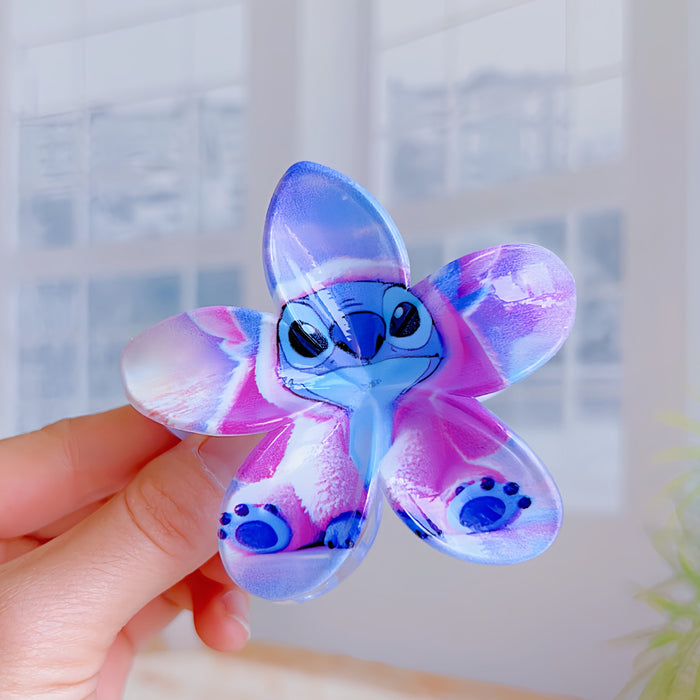 Wholesale Cute cartoon plastic egg flower shaped hair clips