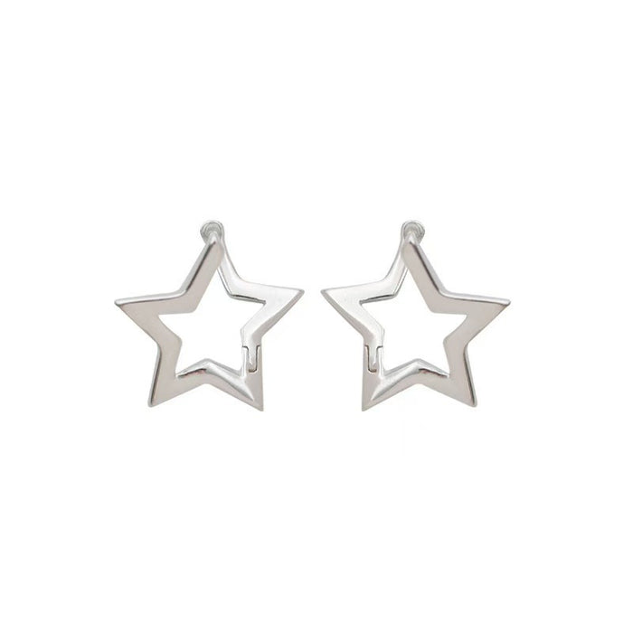 Wholesale Five pointed star earrings, light luxury temperament, commuting earrings, fashionable and versatile, niche earrings