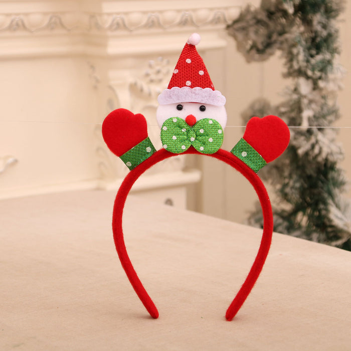 Wholesale Cartoon Christmas head buckle head hoop Christmas decorations party gifts Christmas antlers