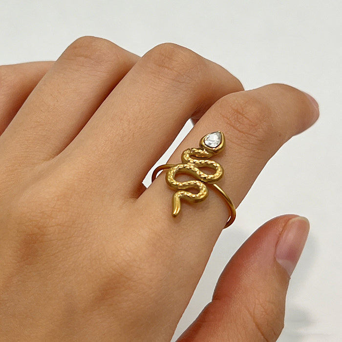 Wholesale Stainless Steel Summer Seaside Luxury Adjustable Rings